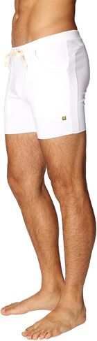 4-rth Mens Transition Yoga Shorts (Medium, Solid White) in Saudi Arabia