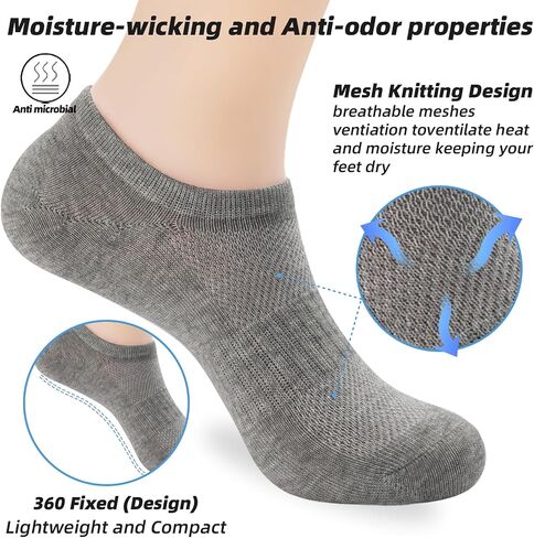 No Show Socks Women & Men Low Cut Ankle Short Anti-slid Athletic Running Casual Invisible Liner Socks in Kuwait