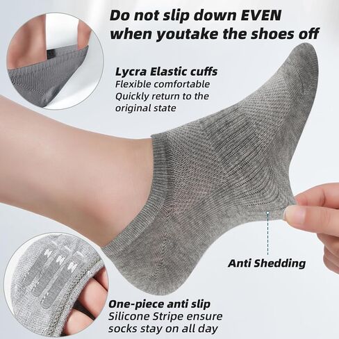 No Show Socks Women & Men Low Cut Ankle Short Anti-slid Athletic Running Casual Invisible Liner Socks in Kuwait