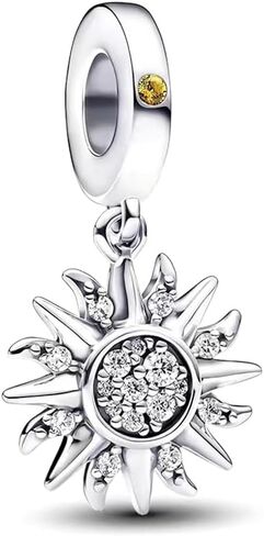 925 Sterling Silver Charm, Sun, Moon and Star Series Pendant Charms Fit Pandora Bracelets DIY Jewelry Gift for Women in Saudi Arabia
