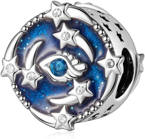 925 Sterling Silver Charm, Sun, Moon and Star Series Pendant Charms Fit Pandora Bracelets DIY Jewelry Gift for Women in Saudi Arabia