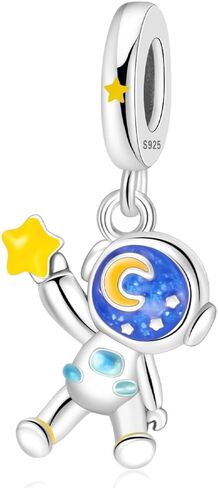 925 Sterling Silver Charm, Sun, Moon and Star Series Pendant Charms Fit Pandora Bracelets DIY Jewelry Gift for Women in Saudi Arabia