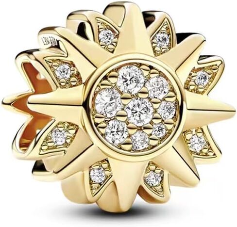 925 Sterling Silver Charm, Sun, Moon and Star Series Pendant Charms Fit Pandora Bracelets DIY Jewelry Gift for Women in Saudi Arabia