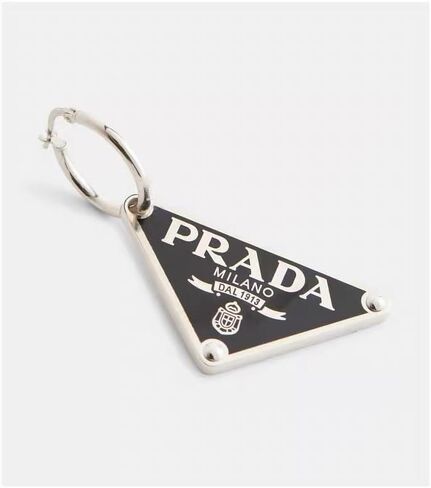 Silver Earrings for Women - Letter Earrings with Triangular Black Enamel Drop - Trendy Silver Hoop Earrings for Women Fashion Jewelry in Saudi Arabia