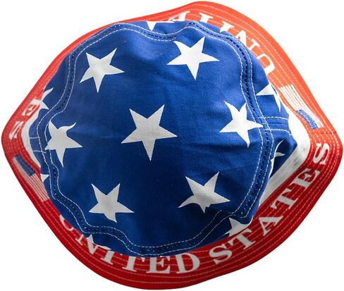 United States Bucket Hat in Red, White and Blue in Saudi Arabia