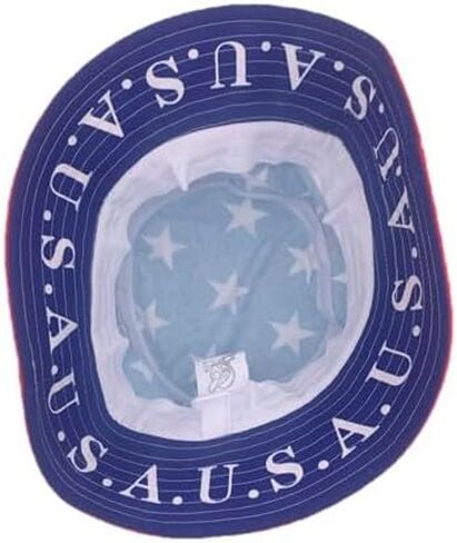 United States Bucket Hat in Red, White and Blue in Saudi Arabia
