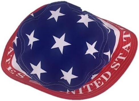 United States Bucket Hat in Red, White and Blue in Saudi Arabia