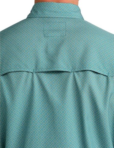 Cinch Men's Teal Arena Flex Long Sleeve Shirt in Kuwait
