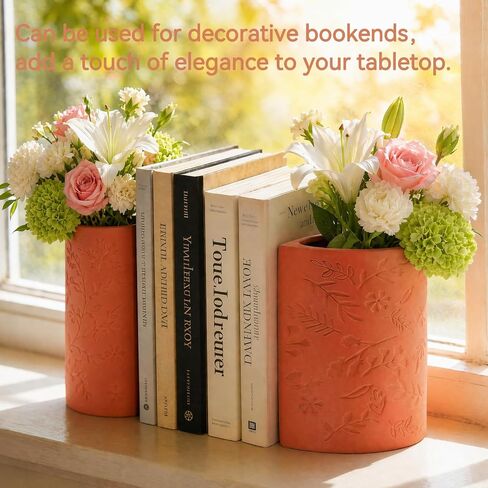 Terracotta Flower Vase for Home Decor, Decorative Vase for Dining Table Decor Fireplace Living Room Bathroom in Saudi Arabia