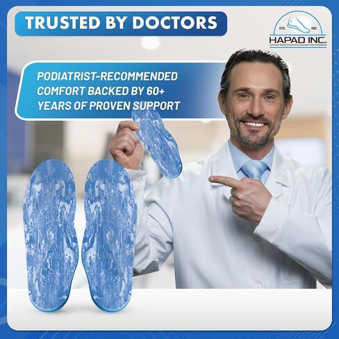 HAPAD Comf-Orthotic Soft Support Replacement Insoles for Women - Comfortable Cushioned Soft Insoles for Women, Casual, Work, Light Use Inserts for Shoes with Arch, Heel & Forefoot Support in Saudi Arabia