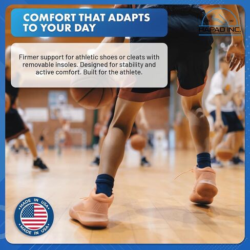 HAPAD Comf-Orthotic Soft Support Replacement Insoles for Women - Comfortable Cushioned Soft Insoles for Women, Casual, Work, Light Use Inserts for Shoes with Arch, Heel & Forefoot Support in Saudi Arabia