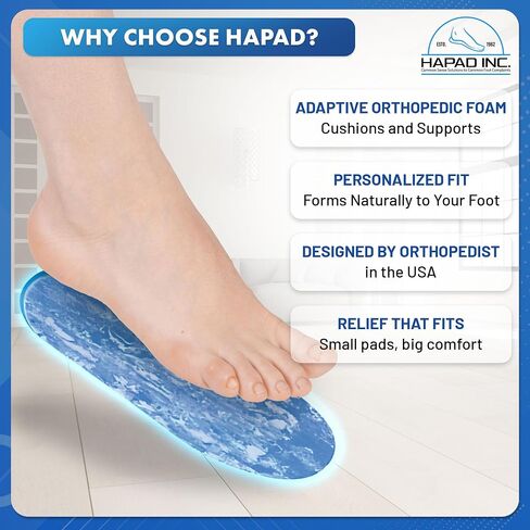 HAPAD Comf-Orthotic Soft Support Replacement Insoles for Women - Comfortable Cushioned Soft Insoles for Women, Casual, Work, Light Use Inserts for Shoes with Arch, Heel & Forefoot Support in Saudi Arabia