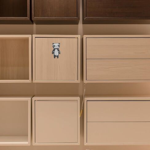Cabilock Creative Panda Drawer Pulls Decorative Cabinet Door Handles Brass Ceramic Room Dresser Pulls with Screws for Wardrobe Closet Furniture in Saudi Arabia