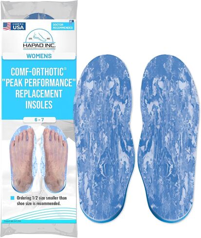 HAPAD Comf-Orthotic Soft Support Replacement Insoles for Women - Comfortable Cushioned Soft Insoles for Women, Casual, Work, Light Use Inserts for Shoes with Arch, Heel & Forefoot Support in Saudi Arabia