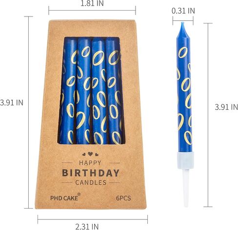 PHD CAKE 36-Count Birthday Candles with Holders, Party Candles, Cake Candles in Kuwait
