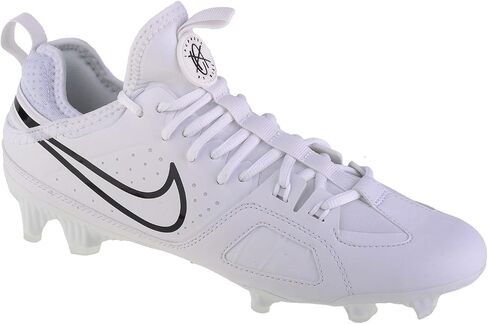 Nike Huarache 9 Varsity LAX Lacrosse Cleats (FD0090-101, White/White/Black) Size 11.5 in Kuwait