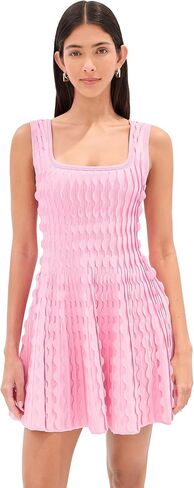 SIMKHAI Women's Vanna Scalloped Knit Mini Dress in Saudi Arabia