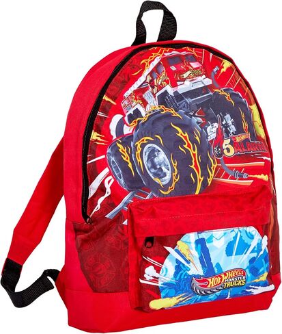 حقيبة ظهر Hot Wheels Monster Trucks + حقيبة غداء + حقيبة أقلام للأولاد مكونة من 3 قطع in Kuwait