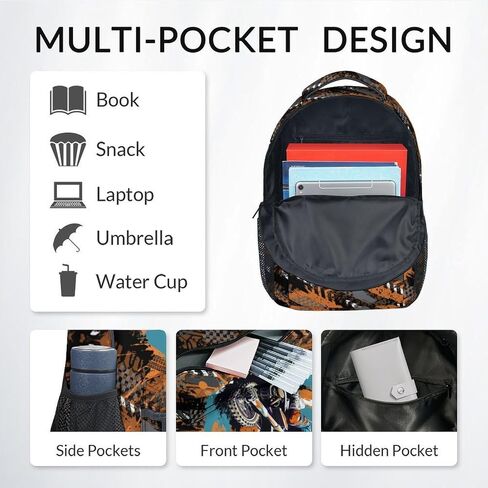 Mercuryelf Backpack and Lunch Box - Cool Motorcycle Backpacks with Lunch Bag for Kids Boys - 17 Inch 3 in 1 Bookbag Set for School, Travel in Saudi Arabia