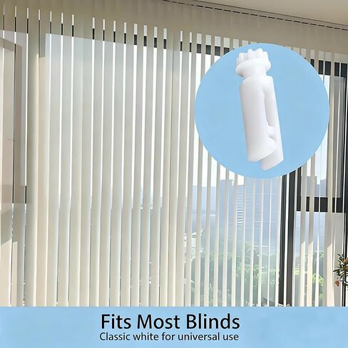Vertical Blinds Replacement Stem 24 Sets(1.22" L x 0.55" W) White Repair Components, Vertical Blind Clips & Verticals Blinds Replacements Parts for Window in Saudi Arabia