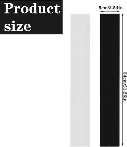 2 Pairs Womens Thigh High Socks, Extra Long Boot Stockings Stretchy Over Knee Leg Warmers, Black White in Kuwait