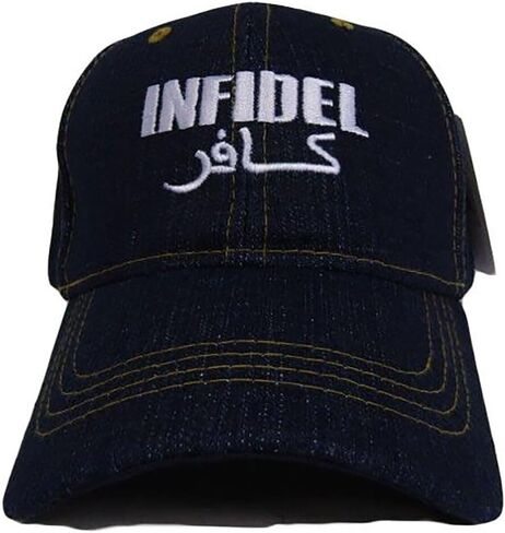 Infidel Armed Military Blue Jean Denim Style Embroidered Cap Hat in Saudi Arabia