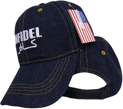 Infidel Armed Military Blue Jean Denim Style Embroidered Cap Hat in Saudi Arabia