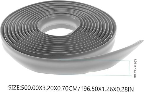 5M Carpet Transition Strip Vinyl Floor Edging for Smooth Tile to Carpet Transition Self Adhesive Easy Installation Suitable for Heights Under in Kuwait