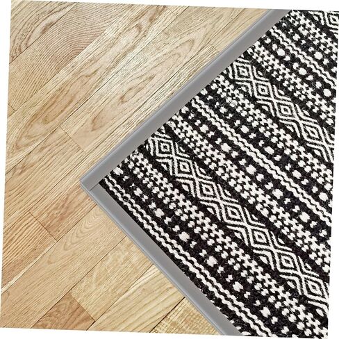5M Carpet Transition Strip Vinyl Floor Edging for Smooth Tile to Carpet Transition Self Adhesive Easy Installation Suitable for Heights Under in Kuwait