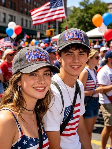 America EST 1776 Hat for Men Women, Adjustable Cotton Embroidered USA Patriotic Baseball Cap in Saudi Arabia