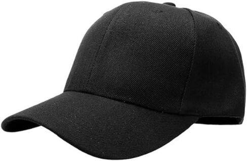 Luis Leather 100% Cotton Stylish Unisex Baseball Cap for Outdoor Workout and Activities - Adjustable Casual Cap for Daily Wear (Black) in Saudi Arabia