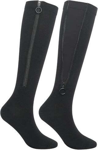 Zippra Zipper Compression Socks for Men,Zip-Up Closed-Toe Compression Socks in Kuwait