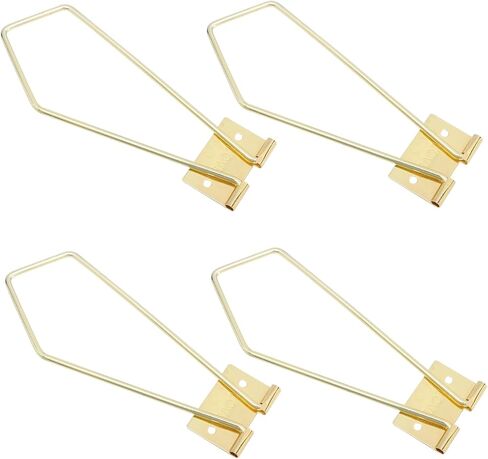 4pcs Iron Photo Frame Bracket Gold Finish Lightweight Picture Frame Holding Rack for Framed Photos Display in Kuwait