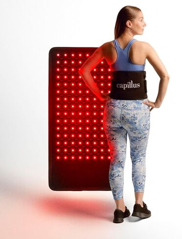 Capillus Body Red Light Therapy Wrap - 2 in 1 LED Cordless Red Light Therapy Belt - Wearable 630nm & 850nm Infrared Red Light Therapy for Back, Waist, Knee, Legs, Shoulder Pain in Saudi Arabia
