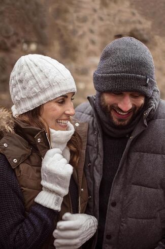 HEAT HOLDERS - Women's Thermal Fleece Cable Knit Winter Hat 3.4 Tog - One Size (Purple) in Saudi Arabia