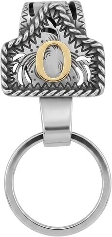 Zugzwang Western Cowboy Metal Keychain for Men Women Vintage Initial Letter Bag Charm Country Style Purse Pendant Accessories in Saudi Arabia