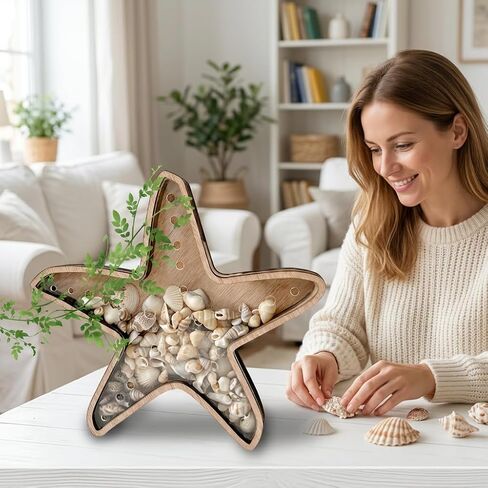 Seashell Holder, Sea Shell Holder Display Stand for Starfish and Beach Treasures,Compact Showcase for Coastal Decor Collectibles in Saudi Arabia