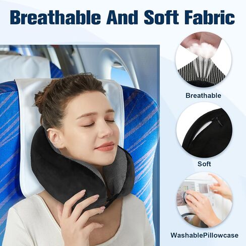 Cirorld Travel Essentials Bundle – Memory Foam Neck Pillow & Men’s Running Socks Combo for Comfort on The Go​ in Saudi Arabia