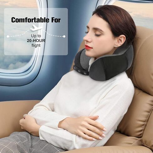 Cirorld Travel Essentials Bundle – Memory Foam Neck Pillow & Men’s Running Socks Combo for Comfort on The Go​ in Saudi Arabia