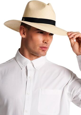 Men's Wide Brim Panama Hat - UPF 50+ Sun Protection - Cuenca in Kuwait