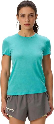100% Pure 15.5 Micron Merino Wool T-Shirt for Women - 180g Ultra-Rare Luxury, Lightweight, Moisture Wicking Athletic Short in Saudi Arabia