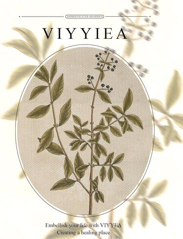 VIYYIEA Framed Boho Wall Art with Holder Minimalist Botanical Print Canvas Wall Art Pictures for Rustic Vintage Farmhouse Home Kitchen Wall Decor 8x10in, Privet in Saudi Arabia