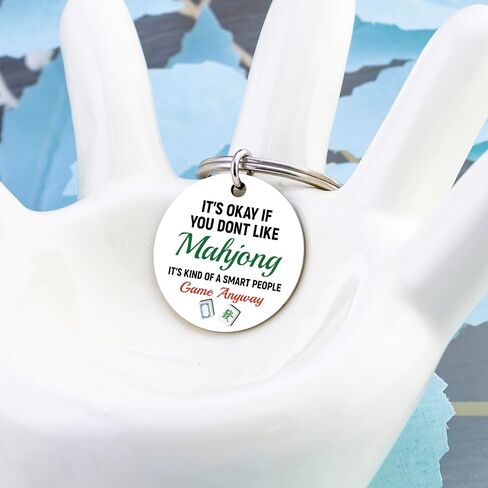 Mahjong Gifts Mahjong Gifts for Women Men Mahjong Accessories Funny Gifts for Mah Jong Players Mah Jong Lovers Keychain Accessories Ideas Mah Jongg Accessories Birthday Party Retirement Presents in Saudi Arabia