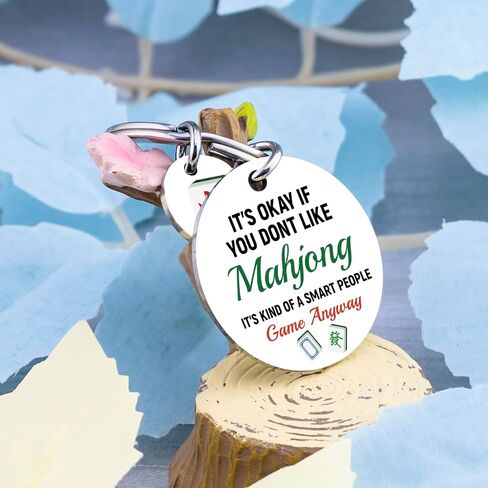 Mahjong Gifts Mahjong Gifts for Women Men Mahjong Accessories Funny Gifts for Mah Jong Players Mah Jong Lovers Keychain Accessories Ideas Mah Jongg Accessories Birthday Party Retirement Presents in Saudi Arabia