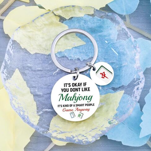 Mahjong Gifts Mahjong Gifts for Women Men Mahjong Accessories Funny Gifts for Mah Jong Players Mah Jong Lovers Keychain Accessories Ideas Mah Jongg Accessories Birthday Party Retirement Presents in Saudi Arabia
