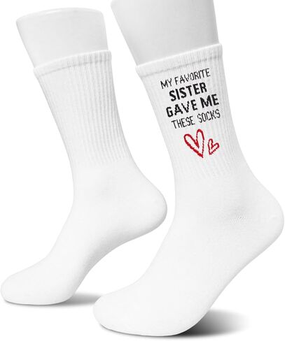 My Favorite Sister Gave Me These Socks-Funny Gift from Brother or Sister, Perfect for Birthday, Christmas, Thanksgiving, or Family Holiday.(167) in Saudi Arabia