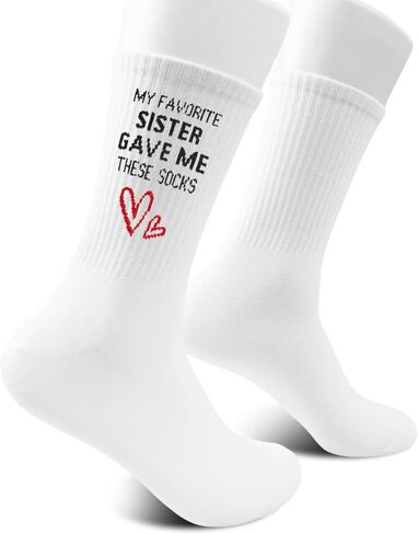 My Favorite Sister Gave Me These Socks-Funny Gift from Brother or Sister, Perfect for Birthday, Christmas, Thanksgiving, or Family Holiday.(167) in Saudi Arabia