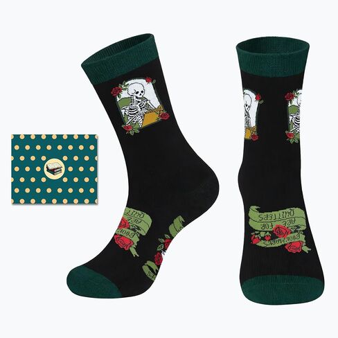 Book and Reading Socks - Book Lovers Gifts Socks for Women Men Funny Reading gift for Adults Bookworms Page Savers in Saudi Arabia
