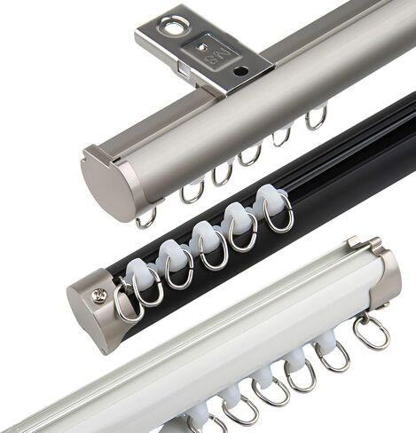 Light Blocking Curtain Track (16m) Ceiling or Wall Mounted Hidden Bracket for Seamless Installation (BCeiling 110cm) Perfect for Home Decor and Privacy in Saudi Arabia