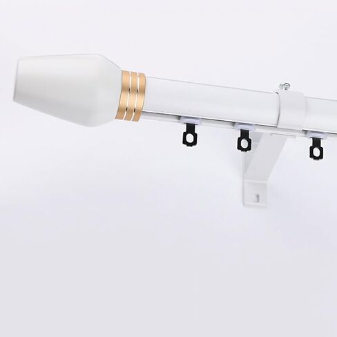 ty Aluminum WallMounted Curtain Track System with Silent Rollers 1.9M/6.2FT Roman Rod for Privacy & Room DividerIdeal for Living Room & Bedroom (Champagne) in Saudi Arabia